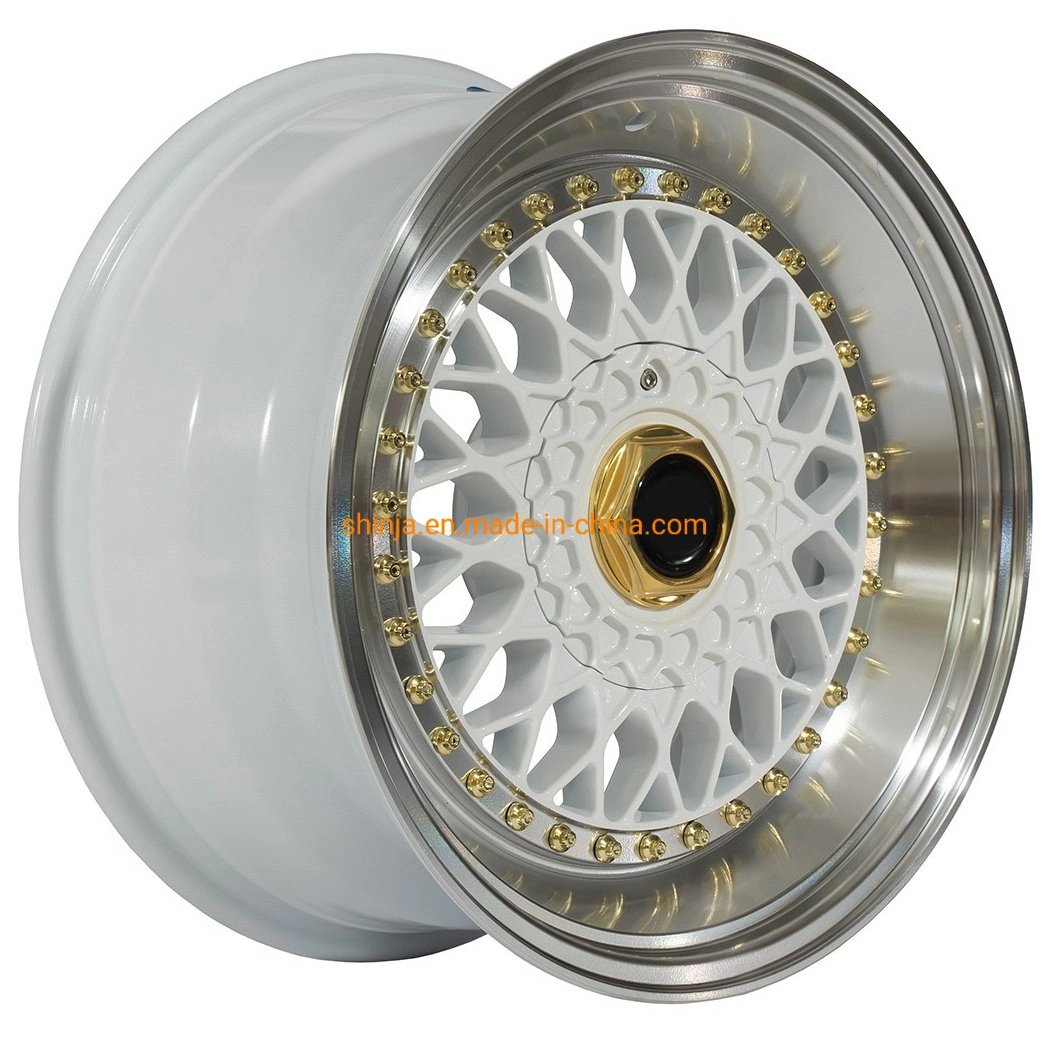 China OEM 15/16/17/18/19/20 Inch 4X100/4X114.3/4X108/5X100/5X114.3/5X112/5X120 Polish Lip Auto Racing Car Aluminum Alloy Wheel Rims