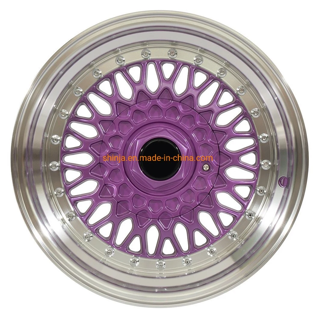 China OEM 15/16/17/18/19/20 Inch 4X100/4X114.3/4X108/5X100/5X114.3/5X112/5X120 Polish Lip Auto Racing Car Aluminum Alloy Wheel Rims