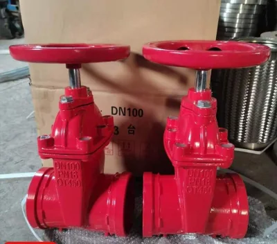 Cast Iron OS&Y Resilient Seated Gate Valve Non-Rising Stem Flanged or Grooved Connection with Plug Fire Valve